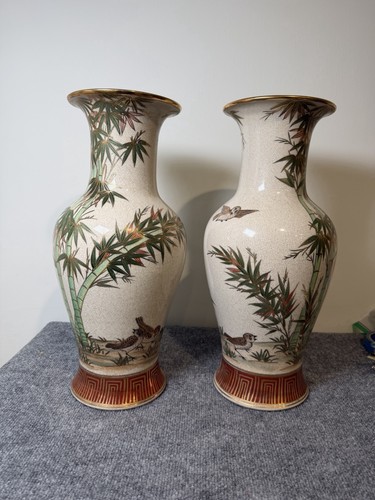 Pair large japanese satsuma - japanese,