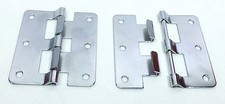 (2) Two Large Take Apart Hinges or Lift Off Hinges (Chromed)