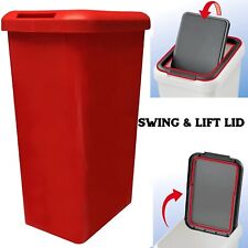 kitchen bin red swing and lift