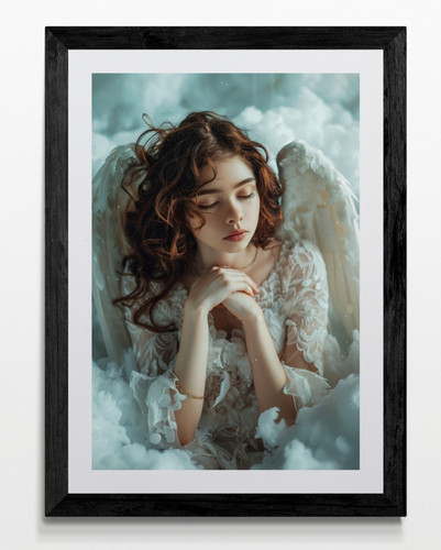 Angel framed canvas picture - framed,