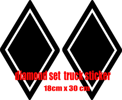 Diamond set sticker - , lorry