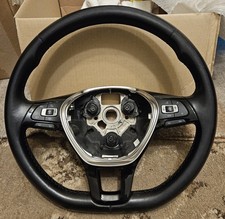 Vw Polo 6C FI 2009-2017 Flat Bottom Multifunction Steering Wheel - 6C0419091F
