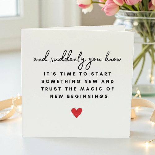 New beginnings card - new,