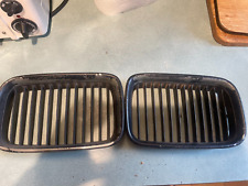 96-99 BMW E36 323 3 Series Coupe Front Bonnet Centre Kidney Grill GENUINE PAIR
