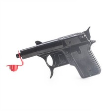Black Spud Gun 2 In 1 Shoots Potato Pellets Water Plastic Caps Die-Cast Metal