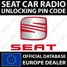 SEAT RADIO PIN CODE RCD 310 510 RNS 310 315 510 RNS-E NAVIGATION SEZBZ7 SEZ6Z7