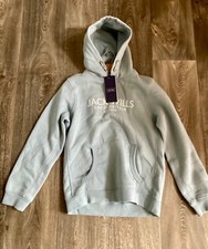 Jack Wills Powder Blue Boys Hoodie - 2 Sizes Available (8-9 & 9-10)