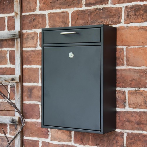 Lockable black wall mounted - lockable,