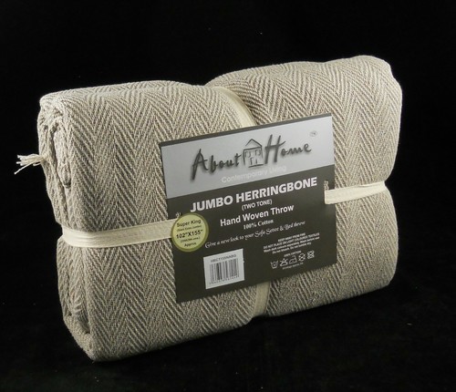 Extra large herringbone throw - extra,