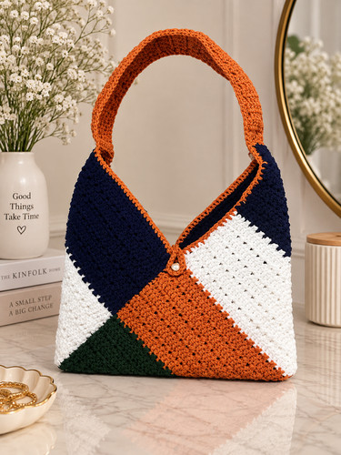 Handmade crochet handbag boho - handmade,