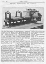 Horizontal Boring Machine for Axle Boxes Antique Engineering Print 1905