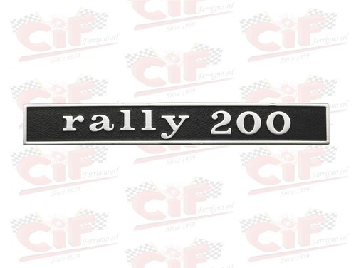 Rally plate 200 for - plate, rear