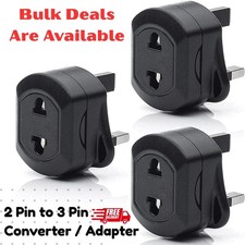 2 Pin to 3 Pin UK Battery