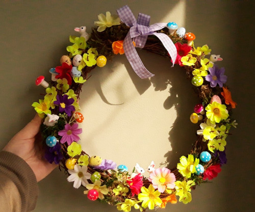 Spring and easter wreath for - spring,
