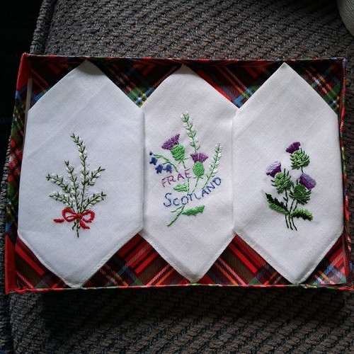 Vtg ladies handkerchiefs with - ladies,