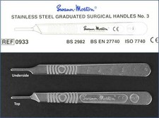Swann Morton No. 3 Stainless Steel Scalpel Handle For 6 To 16 Surgical Blades