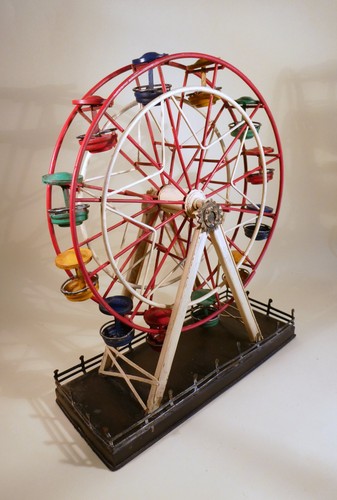 Vintage metal tinplate ferris - metal,