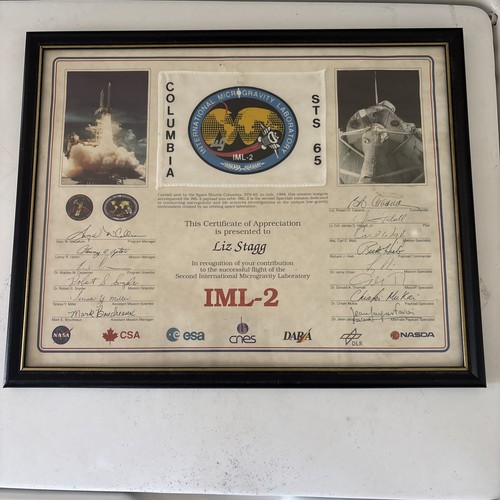Nasa sts columbia - columbia, signed
