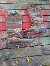 Dublin River Boots Waterproof Leather Country Horse Tall Riding Boot Size 40 8.5