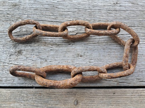 Antique forged iron - forged, chain
