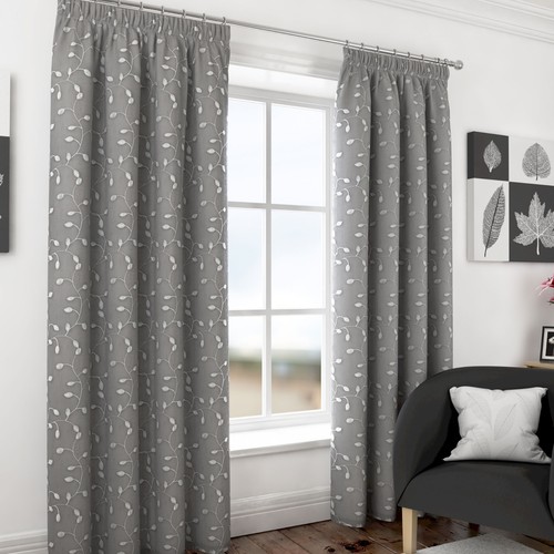 Harrogate grey lined voile - harrogate,