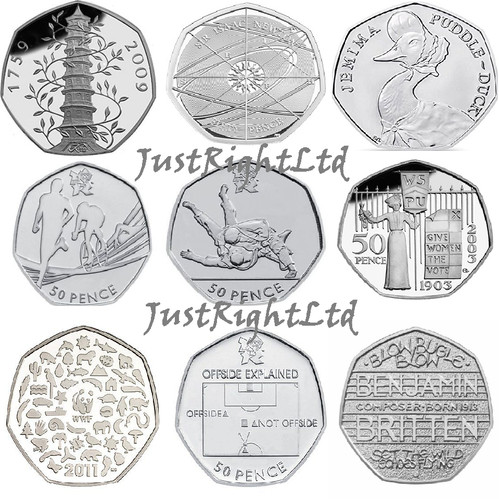 Rare 50p coins kew - kew, gardens