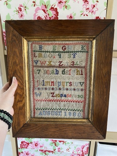 Antique victorian embroidery - antique,