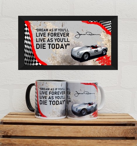 James dean mug porsche 550 - james,