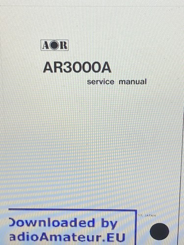 Aor ar3000a scanner radio - scanner,