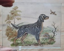 Stained Glass Gordon Setter