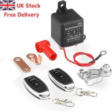 Wireless Remote Car Battery Disconnect Relay Master Kill Cut-off Switch Isolator