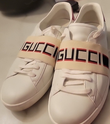 Gucci men white leather - white,