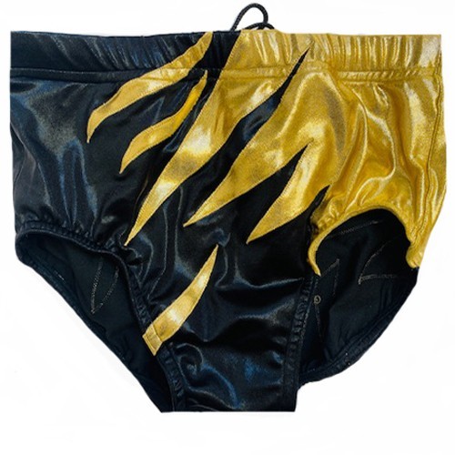 Gold black pro wrestling - black,