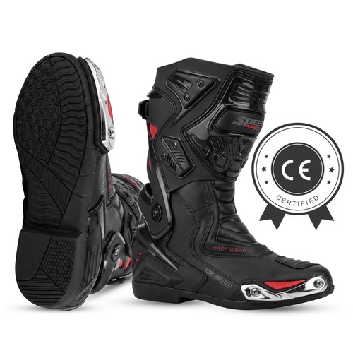 Mens red black ce motorbike - mens,