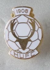 HARTLEPOOL UNITED Football Enamel Pin Badge H.U.F.C. white