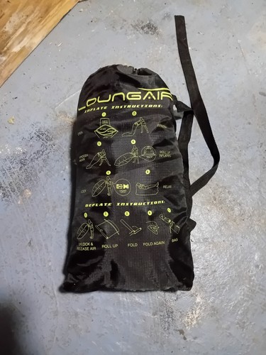Black inflatable air lounger - inflatable,