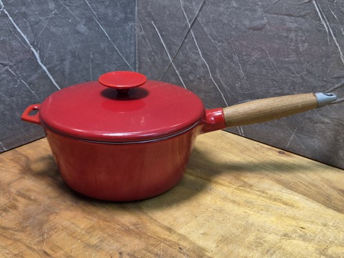 Vintage cast iron pot enamel - pot,