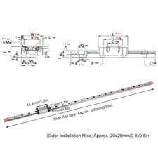 Linear Motion Guide Low Friction Linear Motion Guide Rail Automatic Centering