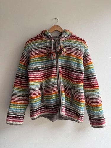 Pachamama handmade stripe zip