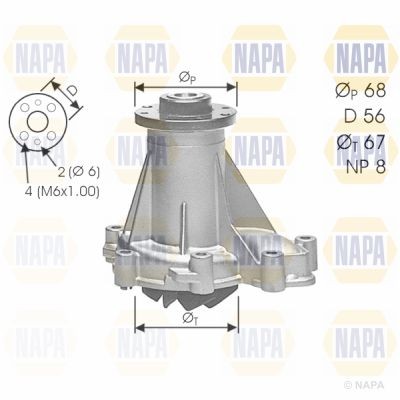 Napa water pump for - water, mercedes