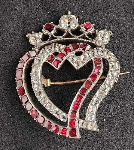 Antique georgian double heart - georgian,