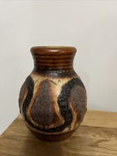 Vintage West German Bay Keramic Fat Lave Vase 630-12
