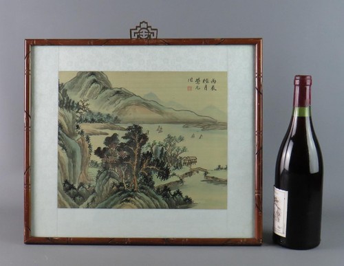 Vintage chinese silk painting - silk,