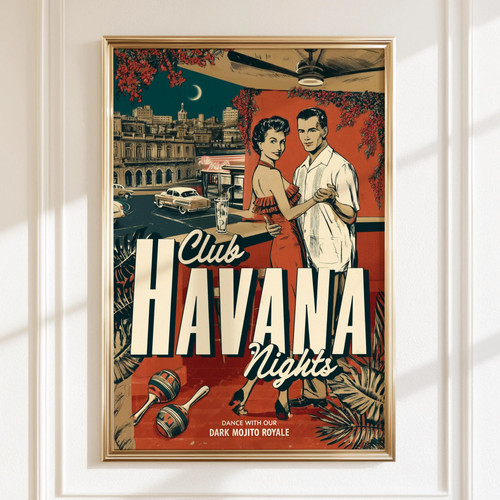 Club havana nights poster - havana,