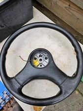 Retro 1980s Ford Sierra steering wheel 87bb-3600-ab parts car vintage display 