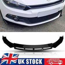 Glossy Front Bumper Spoiler Lip Splitter Diffuser For VW For Scirocco 2008-2017