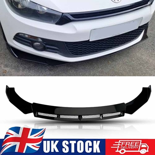 Glossy front bumper spoiler - front,
