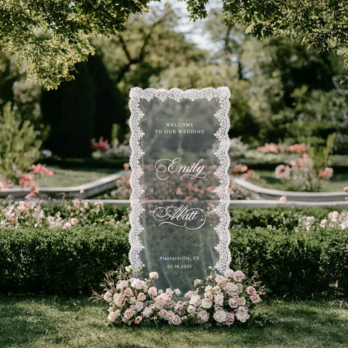 Custom lace wedding welcome - custom,