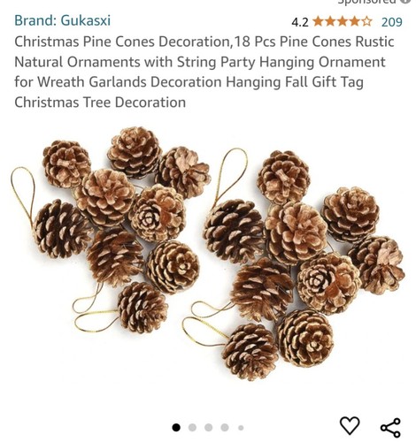 Christmas pine cones - christmas,