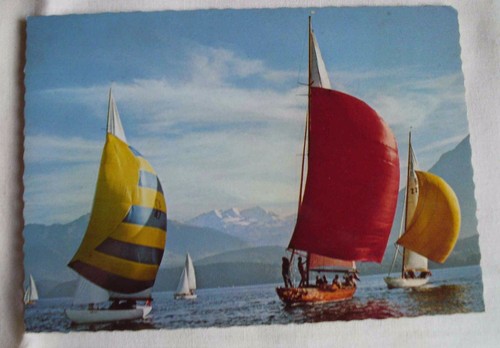 Vintage postcard 1960s lake - postcard,